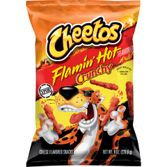 Cheetos Crunchy Flaming Hot Cheese Snack – 8oz (227g) Export Pack