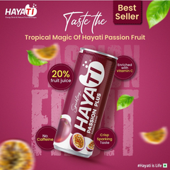 HAYATI Passion Plus Fruit Sparkling(20% Fruit Juice)- 24X250ML