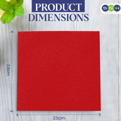 NAPKIN RED 33X33 – 50PCS X 24PKTS | Premium Disposable Paper Napkins