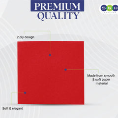 NAPKIN RED 33X33 – 50PCS X 24PKTS | Premium Disposable Paper Napkins