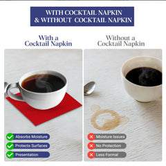 NAPKIN RED 33X33 – 50PCS X 24PKTS | Premium Disposable Paper Napkins