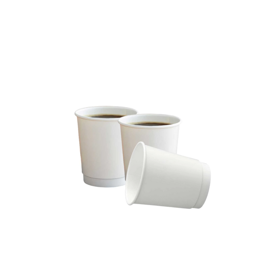 Paper Cup Double Wall – White | 8oz & 16oz | Hot & Cold Beverage Cups