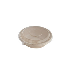 Bagasse Round Containers – Multiple Sizes | With PET & PP Lids | Eco-Friendly Disposable