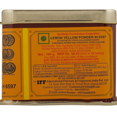 Finish BUSH Lemon Yellow Powder, IH 6597, 100gm