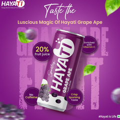 HAYATI Grape Ape Fruit Sparkling (20% Fruit Juice) 24X250ML
