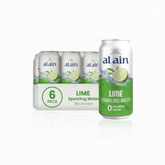 Al Ain Lime Sparkling Water – 6×250ML Can | Zero Sugar - SNH Packing
