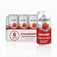 Al Ain Strawberry Sparkling Water 250ML Can | Zero Sugar - SNHÂ Packing