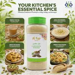 Al Fajr Cardamom Powder 260g Ground Cardamom Spice - SNH Packing