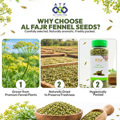 Al Fajr Fennel Seeds 200g Whole Fennel Spice for Cooking - SNH Packing