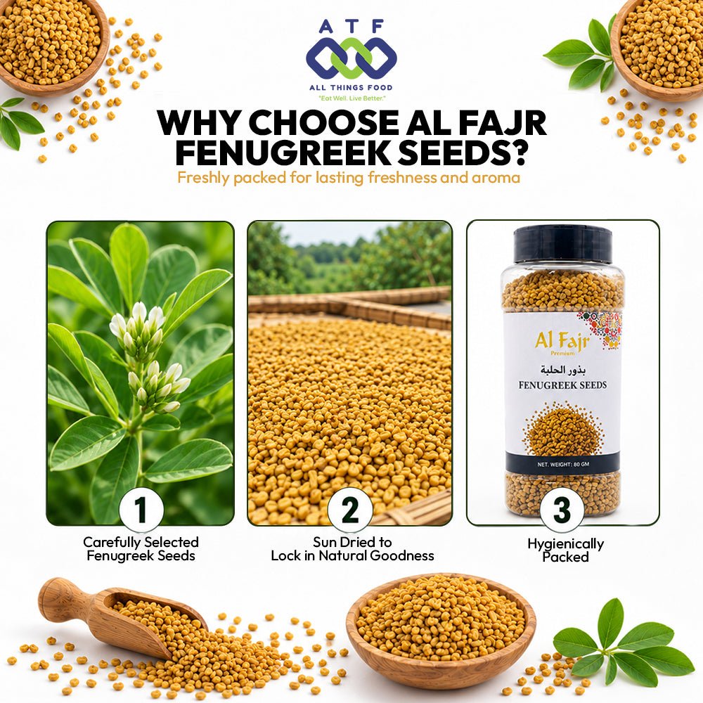 Al Fajr Fenugreek Seeds 350g Whole Fenugreek Spice - SNH Packing