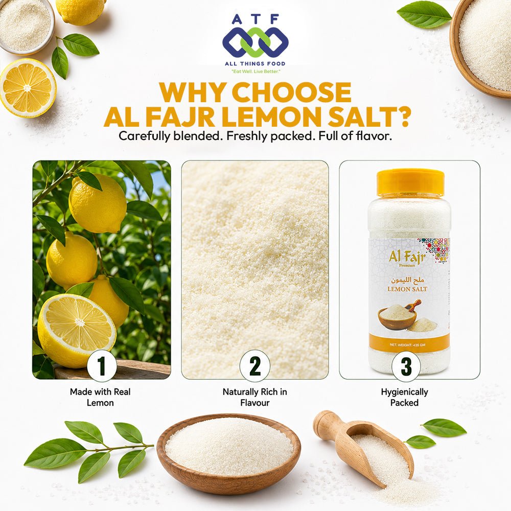 Al Fajr Lemon Salt 435g Citrus Flavour Seasoning - SNH Packing