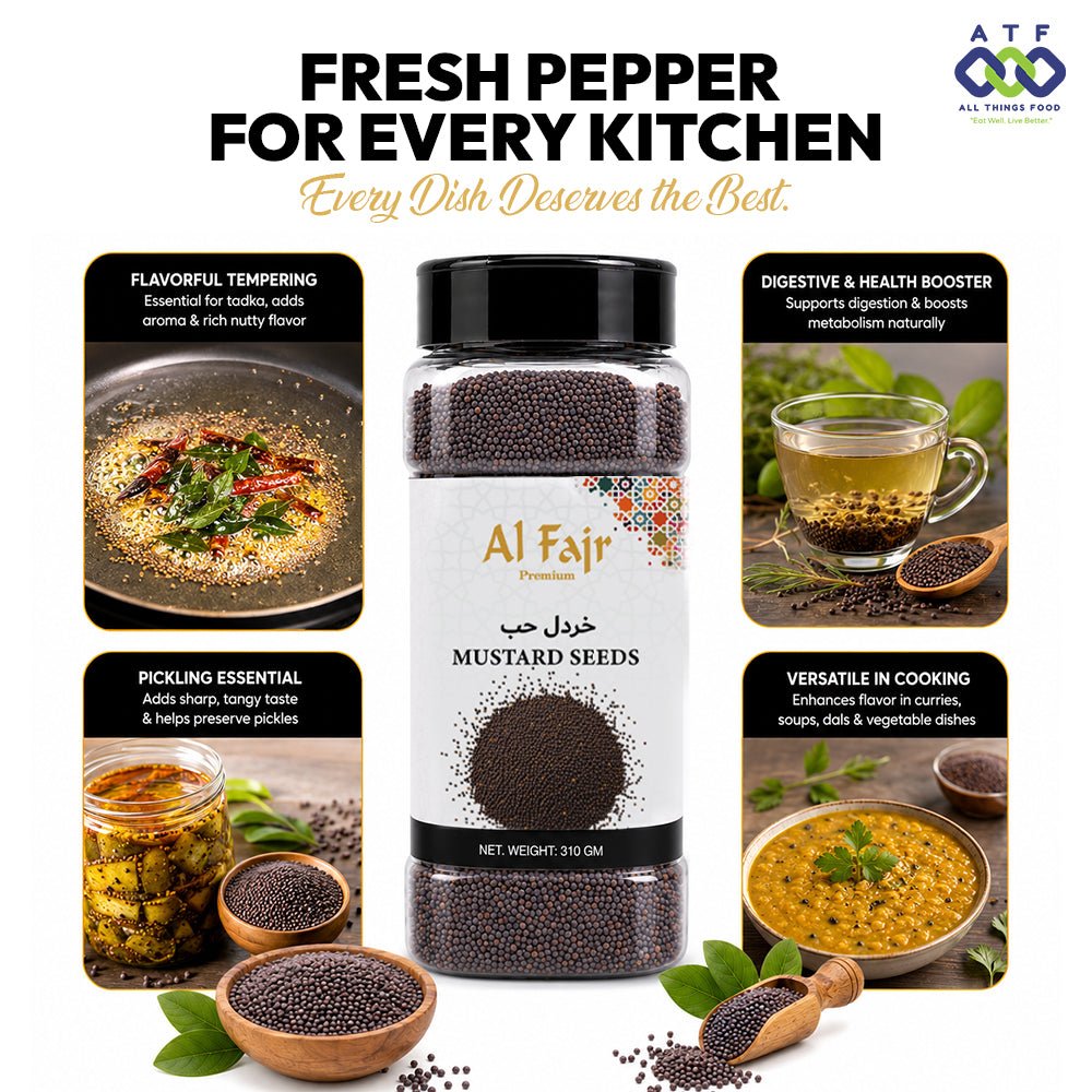 Al Fajr Mustard Seeds 310g Whole Mustard Spice for Cooking - SNH Packing