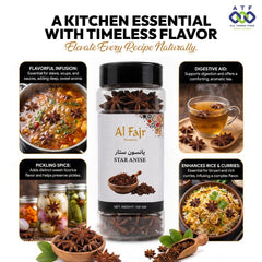Al Fajr Star Anise 100g Whole Star Anise Spice for Cooking - SNH Packing