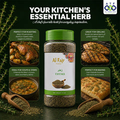 Al Fajr Thyme 70g Dried Thyme Herb for Cooking and Seasoning - SNH Packing