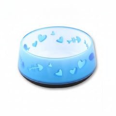 All for Paws Smal Anti-Skid Dog Bowl Bone And Heart Design