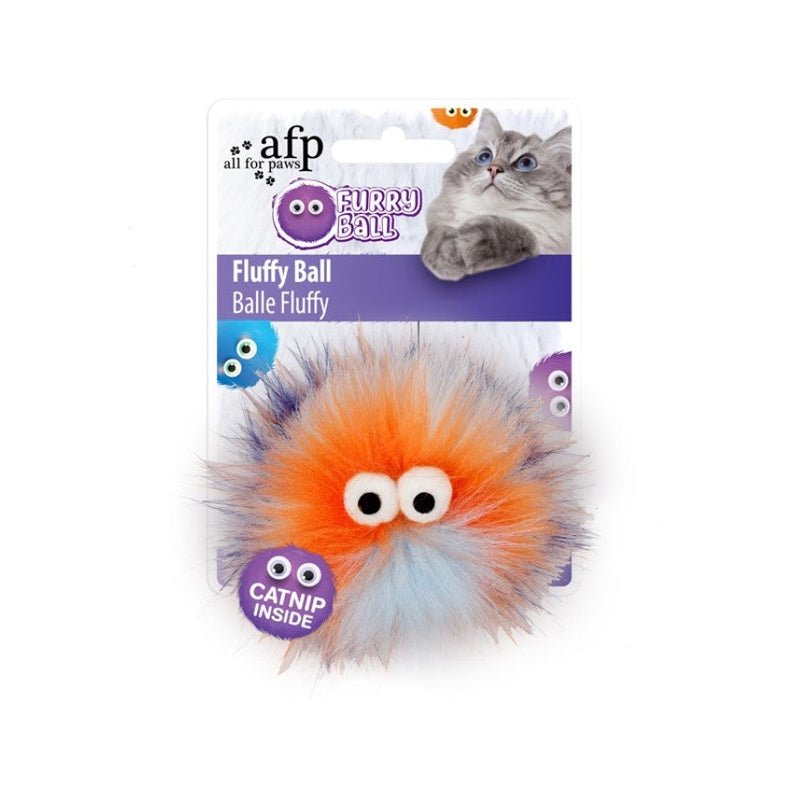 All For Paws Fluffy Ball - Orange - SNH Packing