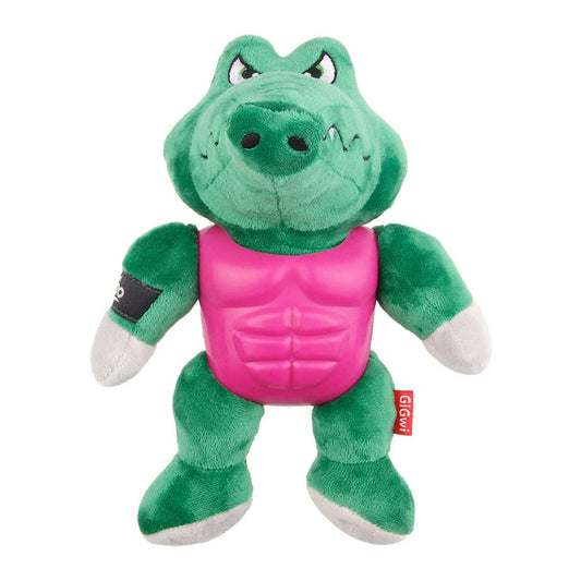 Gigwi I'm Hero Armor Alligator TPR / Plush with Squeaker Dog Toy