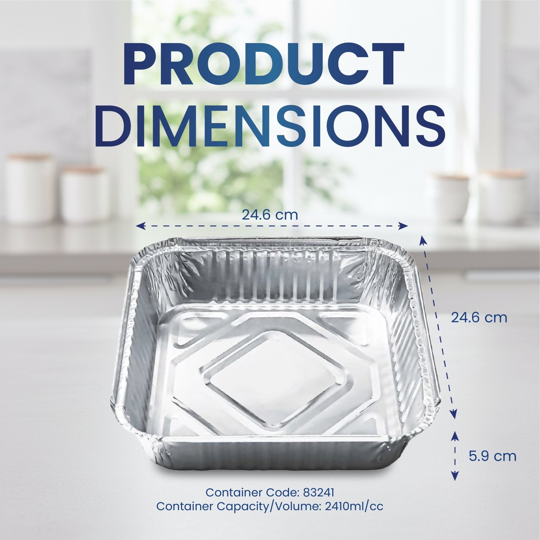 Aluminium Food Containers with Paper Lids 420ML to 1850ML - SNH Packing