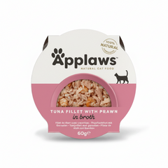Applaws Tuna with Prawn Adult Wet Cat Food 60g Pot - SNH Packing