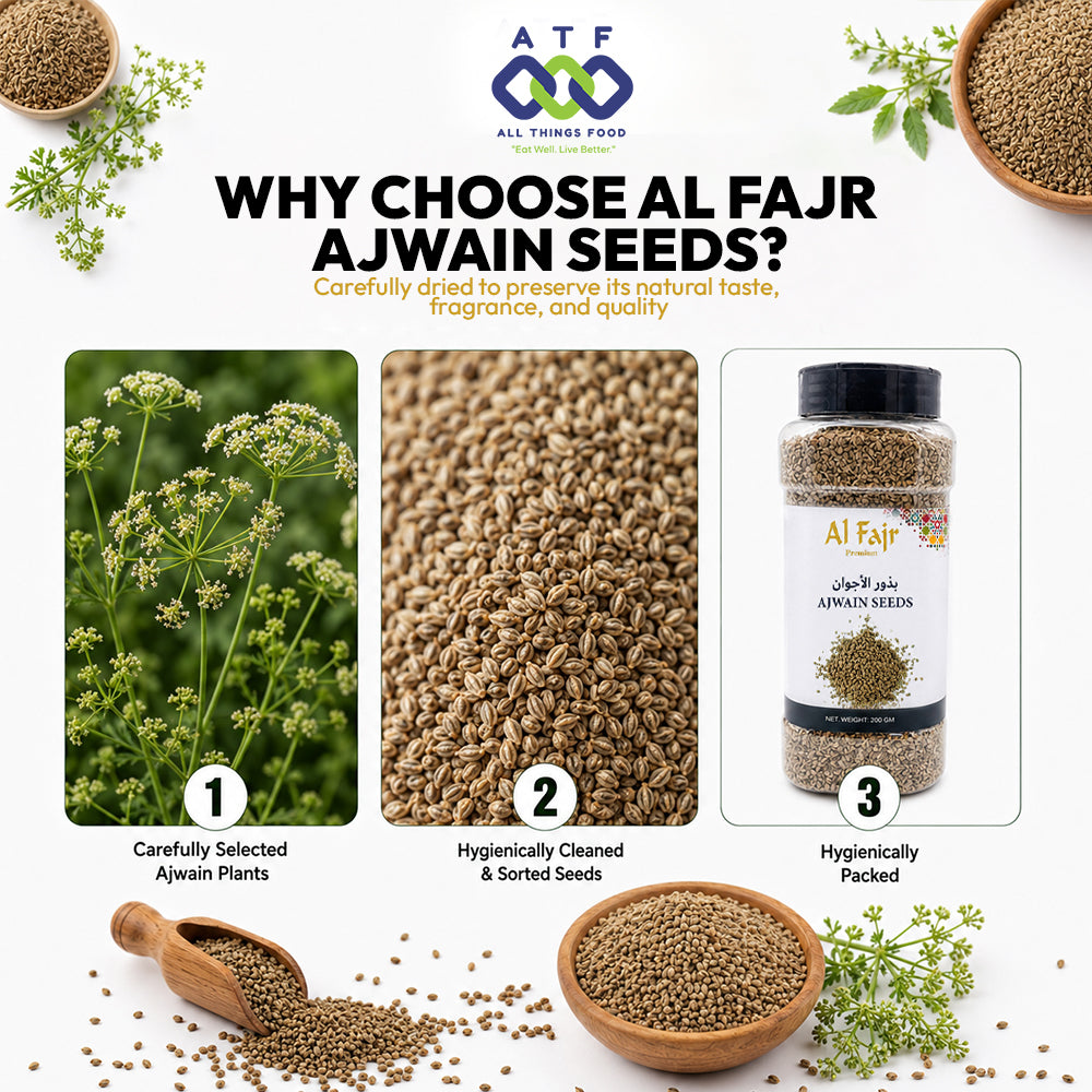 Al Fajr Ajwain Seeds Whole Carom Seeds 200g