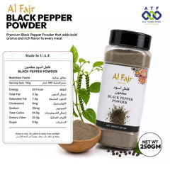 Al Fajr Black Pepper Powder Ground Black Pepper 250g