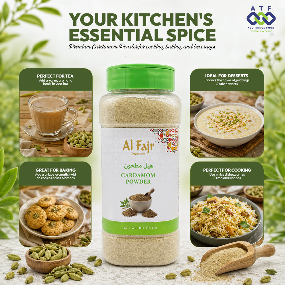 Al Fajr Cardamom Powder Ground Cardamom Spice 260g