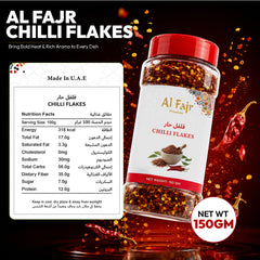 Al Fajr Chilli Flakes Dried Chilli Spice 150g