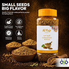 Al Fajr Coriander Whole 120g Whole Coriander Seeds Spice