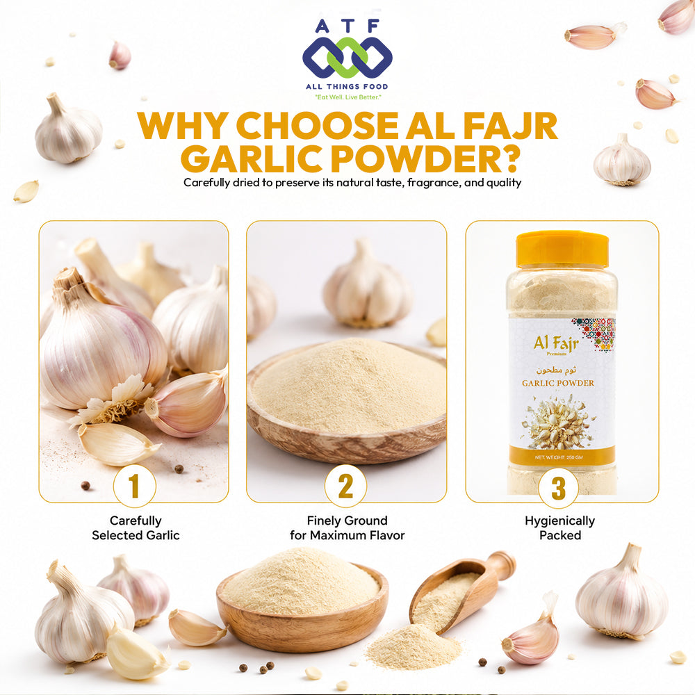 Al Fajr Garlic Powder Ground Garlic Spice 250g