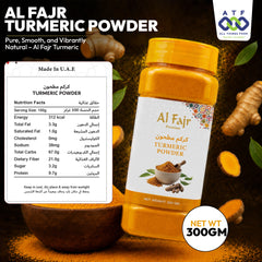 Al Fajr Turmeric Powder 300g Ground Turmeric Spice for Cooking