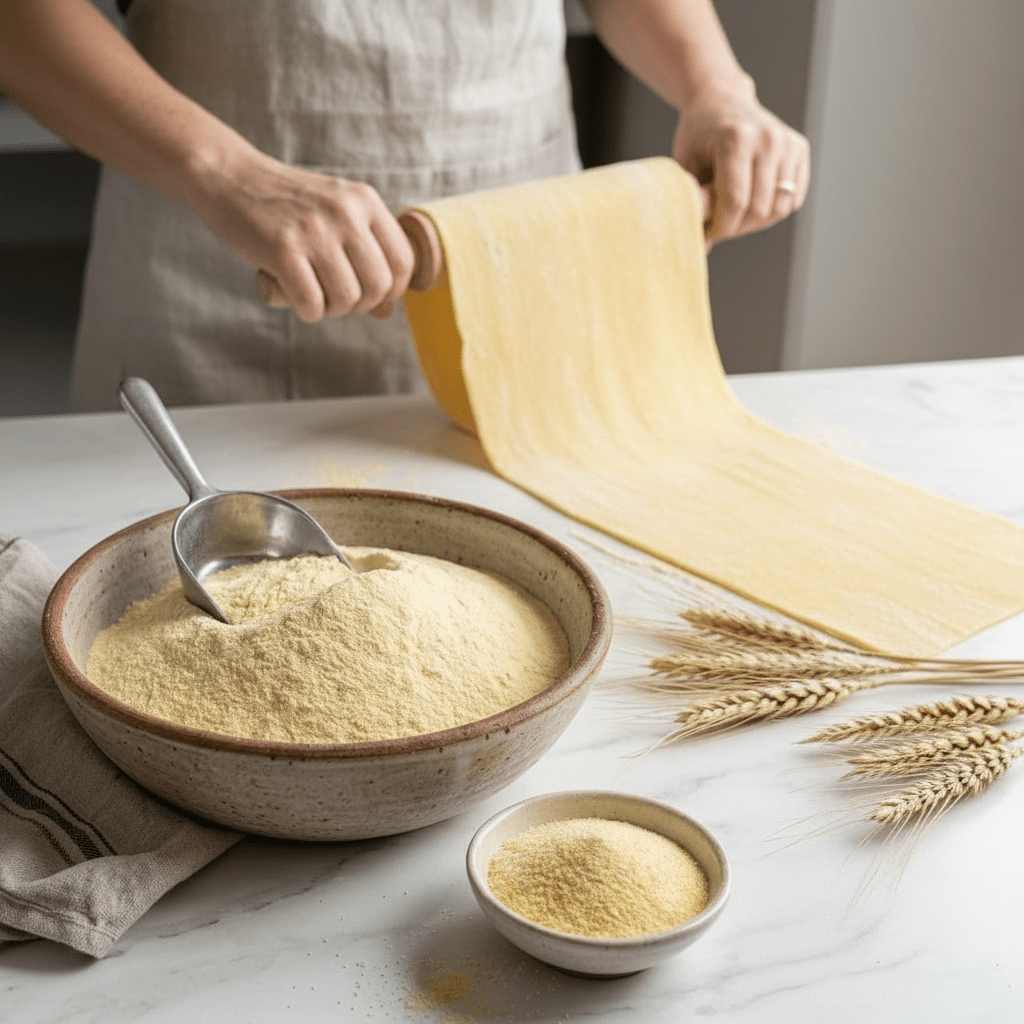 ATF DURUM SEMOLINA FINE (DOUBLE MILLED) 1KG - SNH Packing