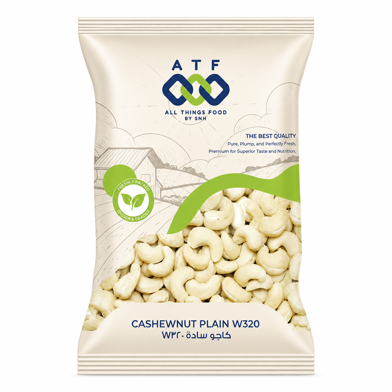 ATF Raw Cashew Nuts W320 Whole Cashews 1KG