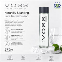 Voss Sparklingwater Glassbottle 375mluae