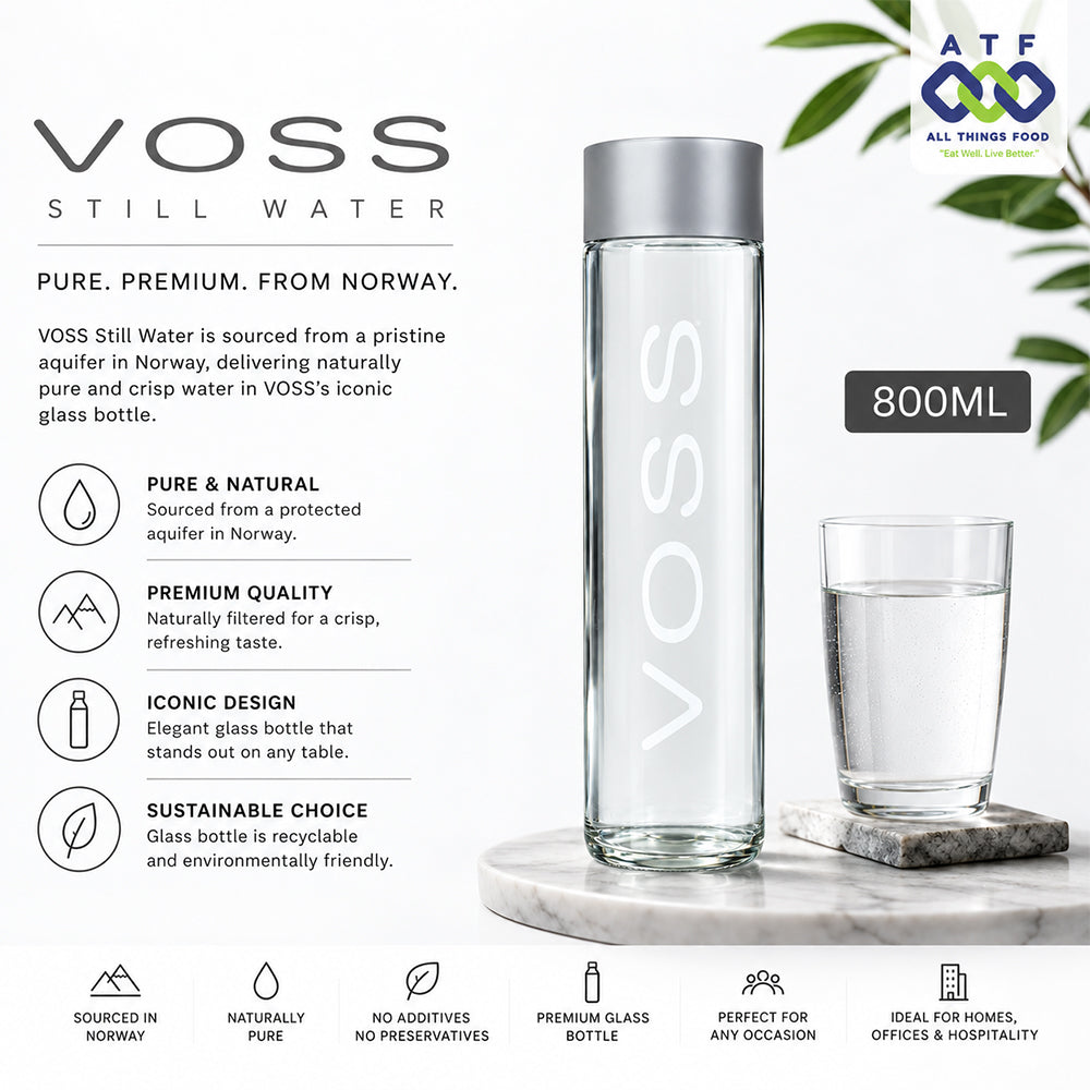 Voss Stillwater Glassbottle 800ml