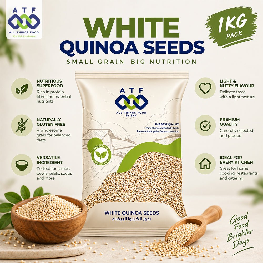 ATF White Quinoa Seed 1KG Premium Quinoa Grain for Healthy Meals - SNH Packing