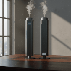AURASYNC Floor Standing Diffuser 500ml Grey (F-AIR) | Premium Scent Machine for Home & Office - SNH Packing