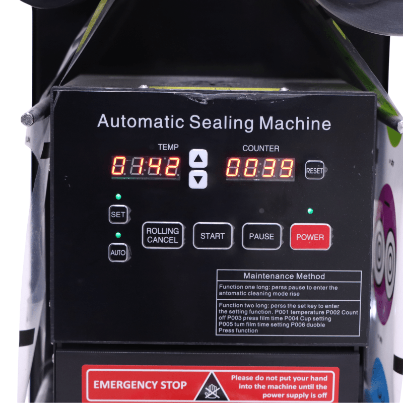 Automatic PP Cup Sealing Machine | Commercial Bubble Tea & Juice Cup Sealer | Food Packaging Equipment - SNH Packing