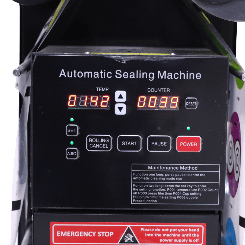 Automatic PP Cup Sealing Machine | Commercial Bubble Tea & Juice Cup Sealer | Food Packaging Equipment - SNH Packing