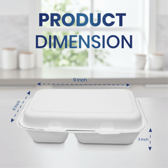 Bagasse Lunch Boxes – Eco - Friendly Biodegradable Disposable Boxes - SNH Packing