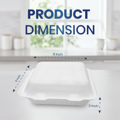 Bagasse Lunch Boxes – Eco - Friendly Biodegradable Disposable Boxes - SNH Packing