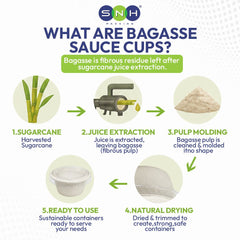 Bagasse Portion Cups with Lids 2 OZ and 4 OZ - SNH Packing