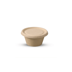 Bagasse Portion Cups with Lids | Eco - Friendly & Compostable - SNH Packing