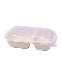 Bagasse Rectangular Containers with Lids - SNH Packing
