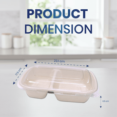 Bagasse Rectangular Containers with Lids - SNH Packing