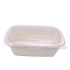 Bagasse Rectangular Containers with Lids - SNH Packing