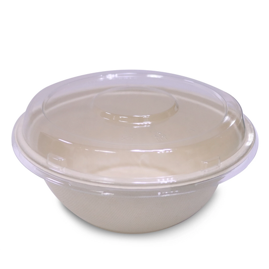 Bagasse Round Bowls with Lids | Eco - Friendly Takeaway Boxes - SNH Packing