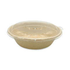 Bagasse Round Containers with PET and PP Lids 12oz to 40oz