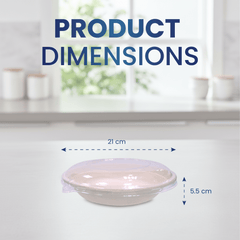 Bagasse Round Containers with Lids | Eco - Friendly - SNH Packing