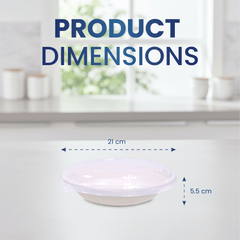 Bagasse Round Containers with Lids | Eco - Friendly - SNH Packing