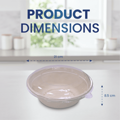 Bagasse Round Containers with Lids | Eco - Friendly - SNH Packing